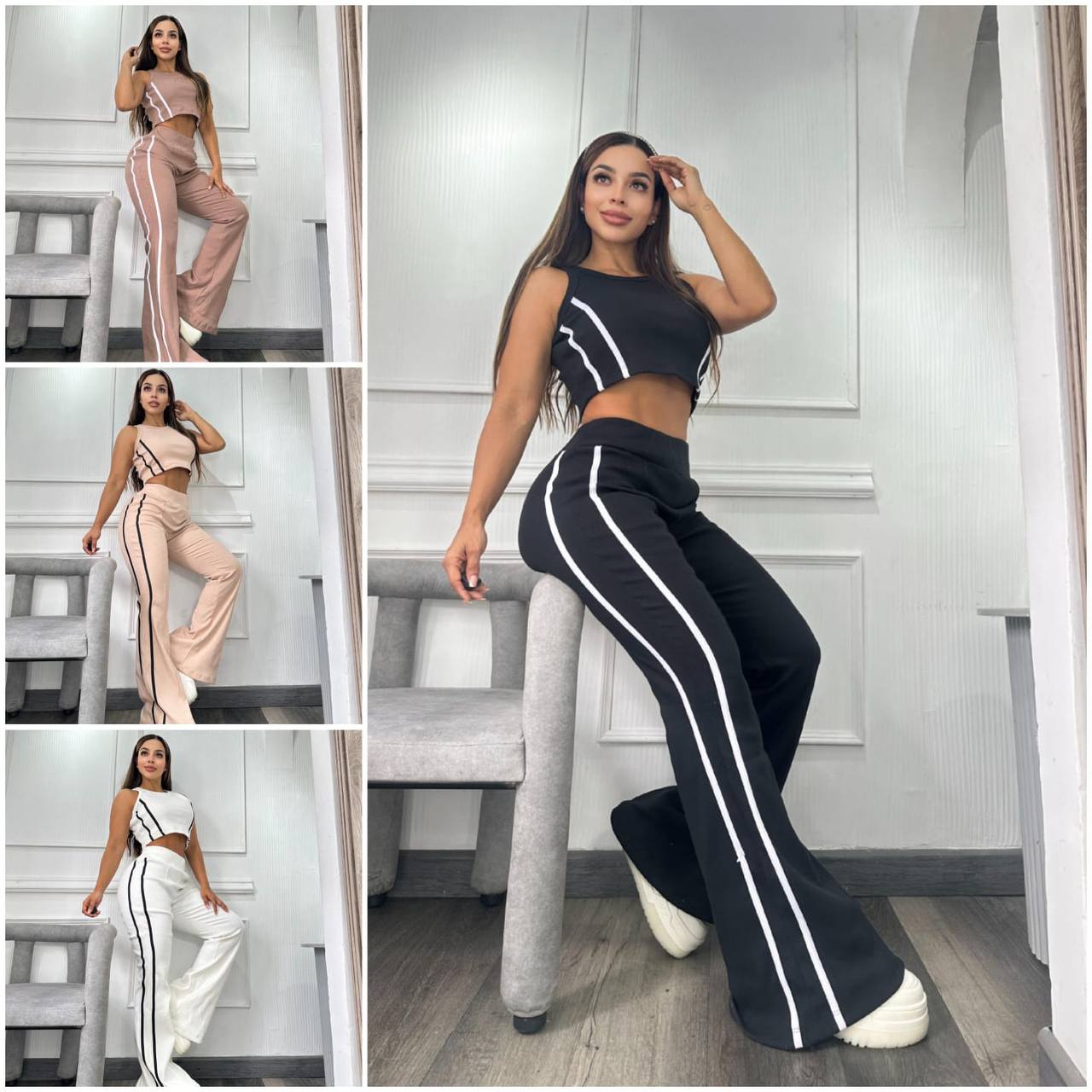 Conjunto Burda Rayas Dama