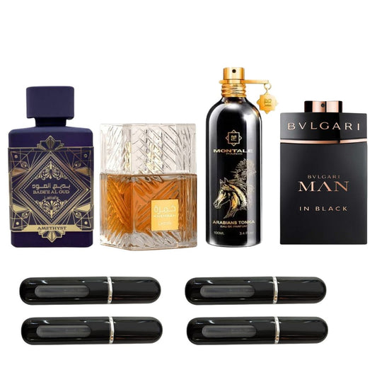 Combo Amethysta + Khamrah + Tonka + Man Black (4 Perfumes)