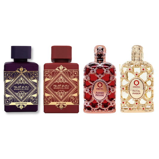 Combo Amethysta + Sublime Oudh + Ori Rouge + Ori Royal